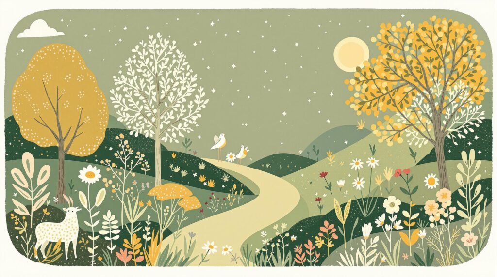 illustration de couverture pour l'article sur le calendrier des saisons